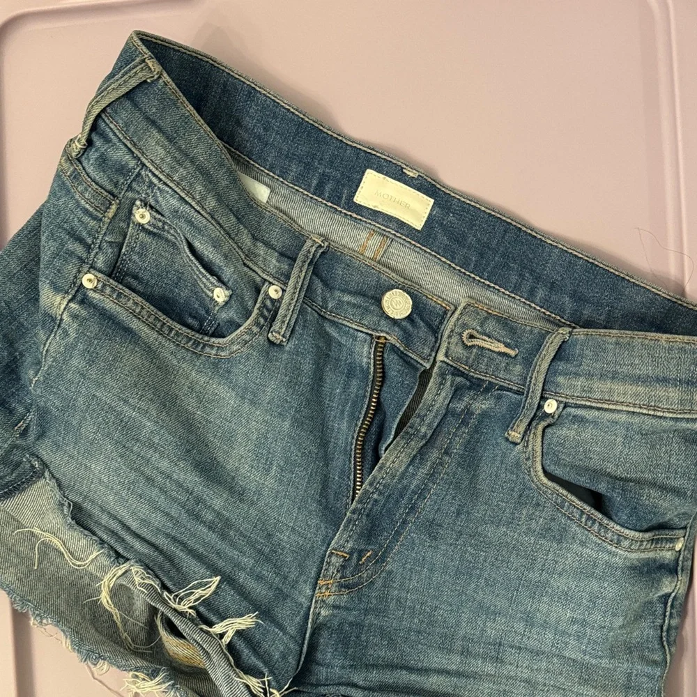 MOTHER Rascal Slit Flip Short - Picture 1 of 5